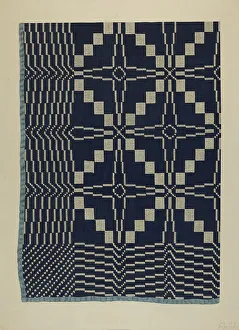 Coverlet Prints: Coverlet, c. 1937. Creator: Edward White