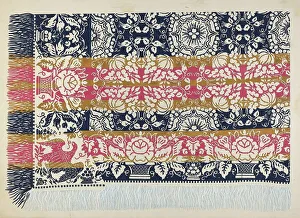 Coverlet Prints: Coverlet, c. 1937. Creator: Edward White