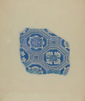 Wilson Eva Prints: Coverlet, c. 1937. Creator: Eva Wilson