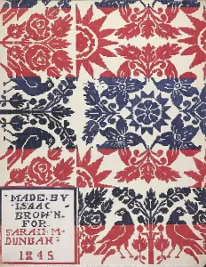 Coverlet Prints: Coverlet, c. 1937. Creator: Katherine Hastings