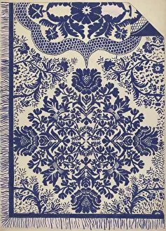 Coverlet Prints: Coverlet, c. 1937. Creator: Katherine Hastings