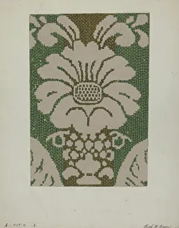 Coverlet Prints: Coverlet, c. 1937. Creator: Ruth M. Barnes