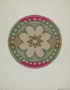 Coverlet, c. 1937. Creator: Ruth M. Barnes