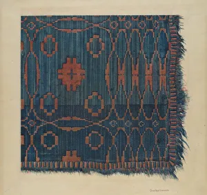 Covering Prints: Coverlet, c. 1938. Creator: Charles Goodwin