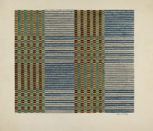 Merkley Prints: Coverlet, c. 1939. Creator: Merkley, Arthur G