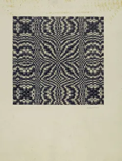 Coverlet Prints: Coverlet, c. 1940. Creator: Ann Belle N. Eubank