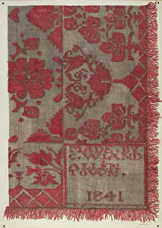 Trim Prints: Coverlet, c. 1940. Creator: Helen Balfour