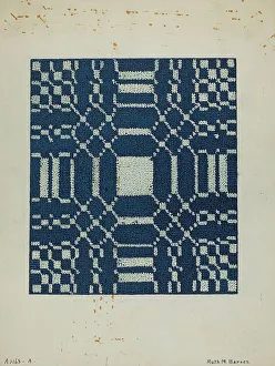 Coverlet, c. 1940. Creator: Ruth M. Barnes