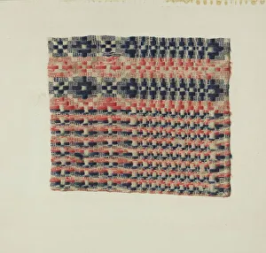 Weave Prints: Coverlet Detail, c. 1941. Creator: Miriam Y. Solomon