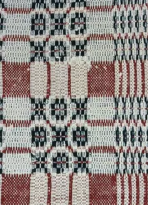 Circle Motif Prints: Coverlet (Fragment), United States, 1801/25. Creator: Unknown