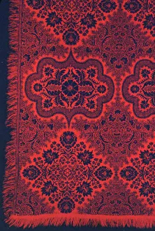 Bedclothes Prints: Coverlet, Pennsylvania, 1849. Creator: Unknown