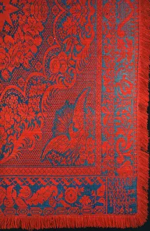 Jacquard Prints: Coverlet, Pennsylvania, 1868. Creator: Ephraim Hausman