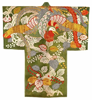 Phoenix Prints: Coverlet Shaped Like A Kimono (Yogi), late 1700s. Creator: Unknown