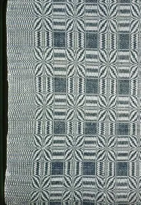 Geometric Motif Prints: Coverlet, United States, 1820/30. Creator: Unknown