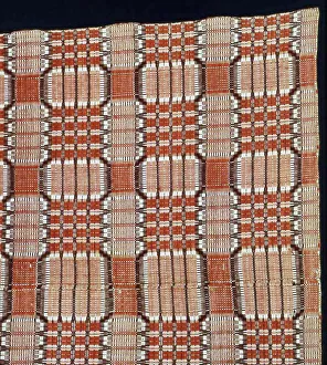 Bedclothes Prints: Coverlet, United States, 1820s/30s. Creator: Unknown