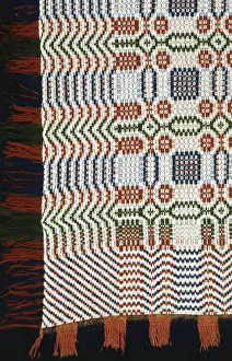Bedclothes Prints: Coverlet, United States, 1820s/30s. Creator: Unknown