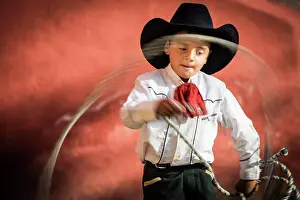 Traditional Culture Prints: Cowboy Child. Creator: Dorte Verner