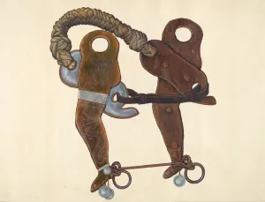 Cowboys Prints: Cowboys Hackamore Bit, 1935 / 1942. Creator: Cecil Smith