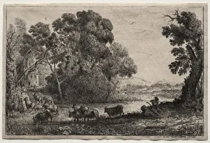 1604 1682 Prints: The Cowherder. Creator: Claude Lorrain (French, 1604-1682)