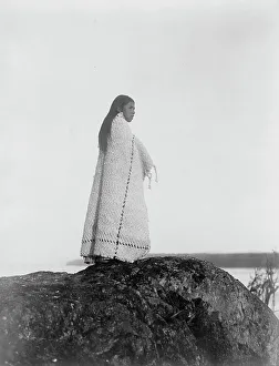 Coast Salish Prints: Cowichan girl, c1913. Creator: Edward Sheriff Curtis
