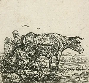 Cuyp Aelbert Prints: Cows, 1640-1665. Creator: Aelbert Cuyp
