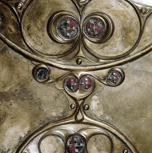 Detail of Cows head, Battersea Shield, Celtic, c2nd - 1st century BC