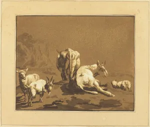 Joseph Wagner Prints: Cows, published 1782. Creator: Johann Gottlieb Prestel