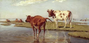 Cows on Saltholm, 1885. Creator: Theodor Esbern Philipsen