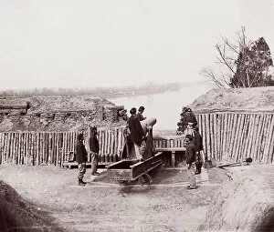 Russell Gallery: Coxs Landing, James River, 1864. Creator: Andrew Joseph Russell