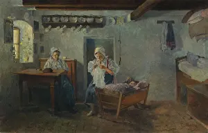 Cradle Prints: Above the Cradle, 1906. Creator: Gustav Mally