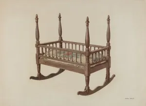 Cradle Gallery: Cradle, c. 1939. Creator: Pearl Davis