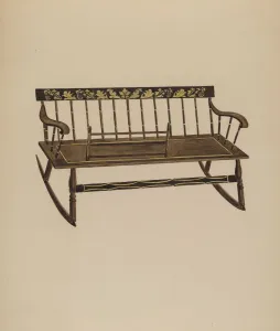 Cradle Settee, c. 1937. Creator: Frederick Jackson