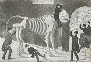 Skeleton Gallery: The Craft in Danger, 1817. Creator: John Kay