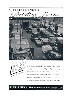 Printing House Prints: A Craftsmanship Printing Service - Herbert Reiach Ltd, 1939