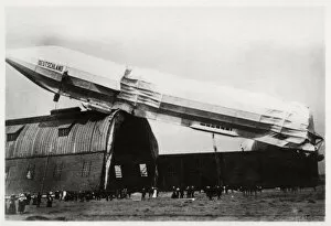 North Rhine Westphalia Gallery: Crashed Zeppelin LZ 8 Deutschland II, Dusseldorf, Germany, 1911 (1933)