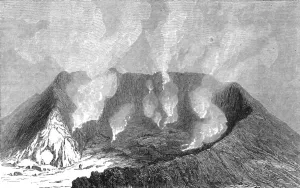 The Crater of Hekla; Hekla (Iceland), 1875. Creator: Unknown