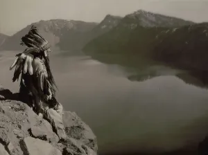 Oregon United States Of America Prints: Crater Lake, 1923 Creator: Edward Sheriff Curtis