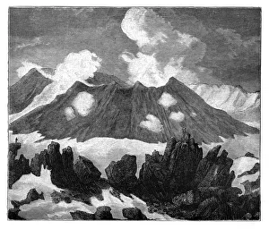 Robert Brown Prints: The crater of the volcano Hekla, Iceland, c1890