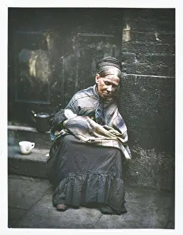 Hardship Prints: The 'Crawlers', 1881. Creator: John Thomson