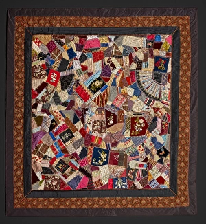 1885 Prints: Crazy Quilt, about 1885. Creator: Unknown