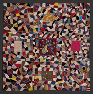 North American Prints: Crazy Quilt, 1886. Creator: Elizabeth Fachmann