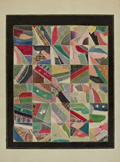 Crazy Quilt Prints: Crazy Quilt, c. 1936. Creator: Lena Nastasi