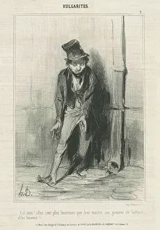 Drainpipe Prints: Cré nom: Elles sont plus heureuses... 19th century. Creator: Honore Daumier
