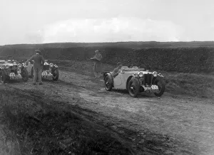 Cream Cracker Team MG PAs of Maurice Toulmin and Jack Bastock, Sunbac Inter-Club Team Trial, 1935