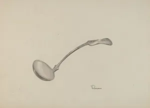Romano Prints: Cream Ladle, c. 1937. Creator: Josephine C. Romano