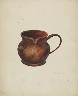 Cream Pitcher Prints: Cream Pitcher, c. 1940. Creator: Hugh Ryan