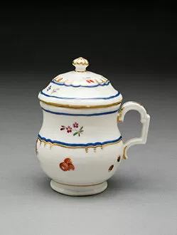 Creamer Gallery: Cream Pot with Lid, Frankenthal, 1786. Creator: Frankenthal Porcelain Factory