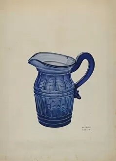 Cut Glass Collection: Creamer, c. 1939. Creator: Florian Rokita