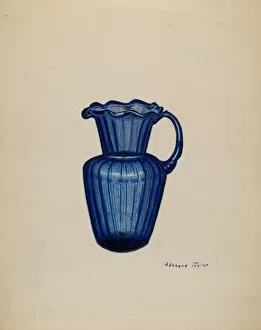 Glass Works Collection: Creamer, c. 1940. Creator: Richard Taylor