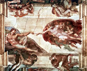 Creation of Adam, 1508-1512. Artist: Michelangelo Buonarroti